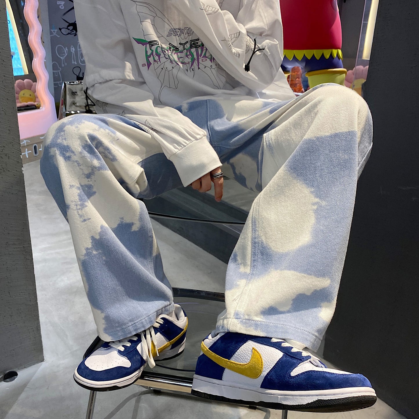 Tie-dye Jeans Denim Pants