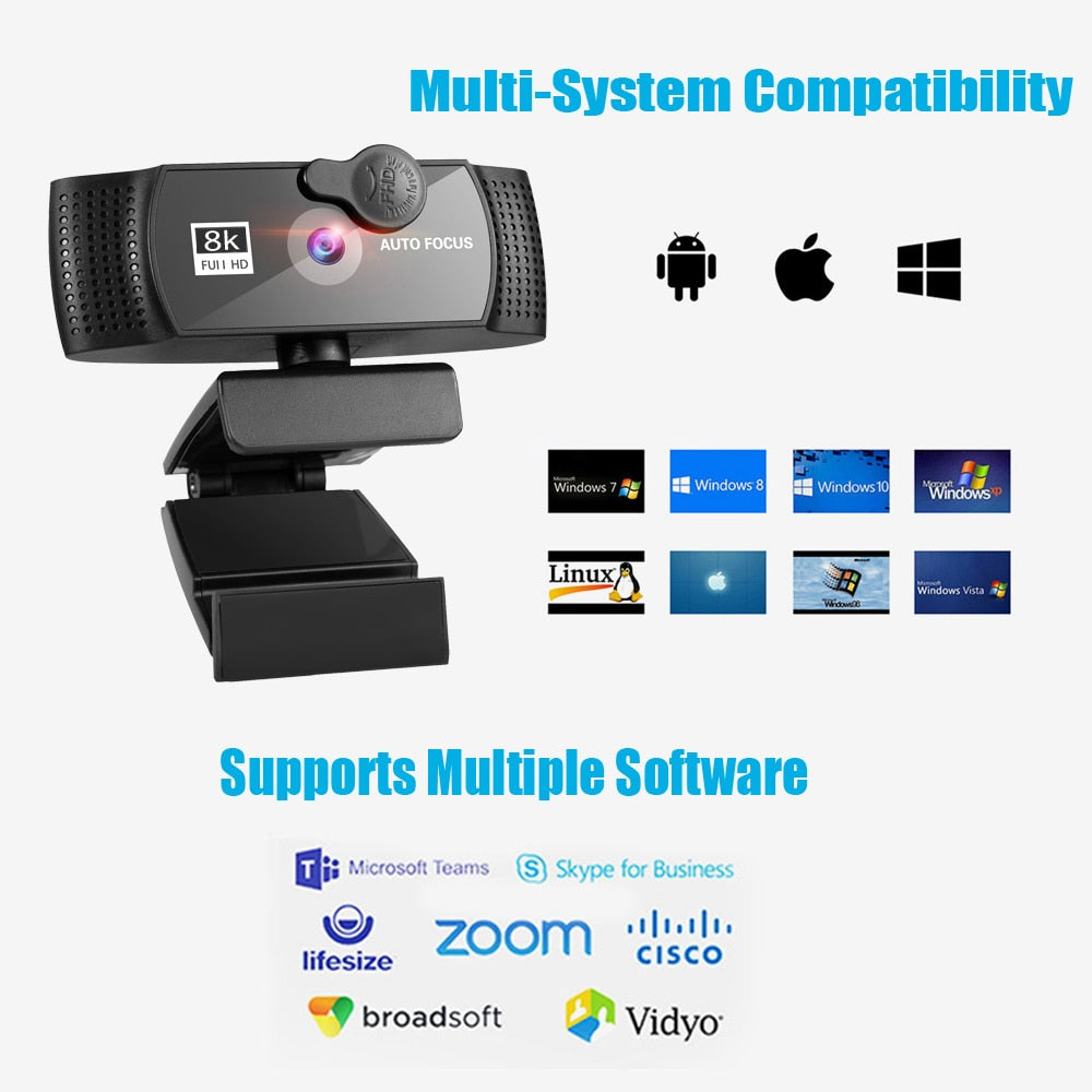 HD 8K 4K Webcam